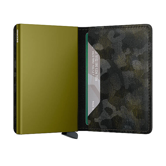 Secrid Slimwallet Jungle Kartlık Cüzdan, Siyah-Yeşil - 3