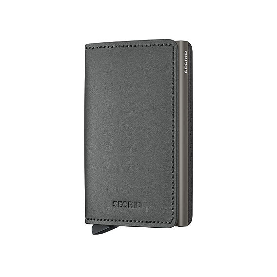 Secrid Slimwallet Matte Kartlık Cüzdan, Çelik - Secrid