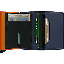 Secrid Slimwallet Matte Cüzdan, Gece Mavisi-Turuncu - 3