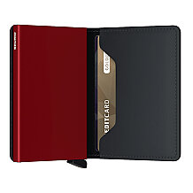 Secrid Slimwallet Matte Cüzdan, Siyah-Kırmızı - 2