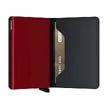 Secrid Slimwallet Matte Kartlık Cüzdan, Siyah-Kırmızı - 3