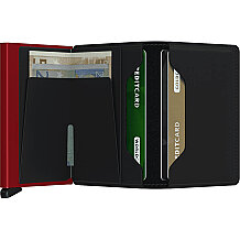 Secrid Slimwallet Matte Kartlık Cüzdan, Siyah-Kırmızı - 4