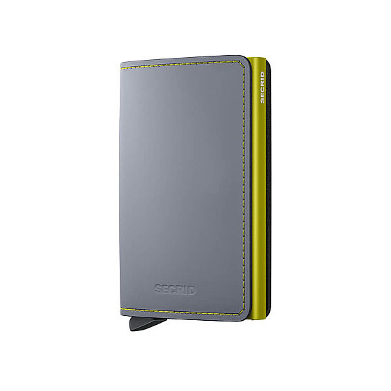 Secrid Slimwallet Matte Kartlık Cüzdan, Gri-Mavi - Secrid