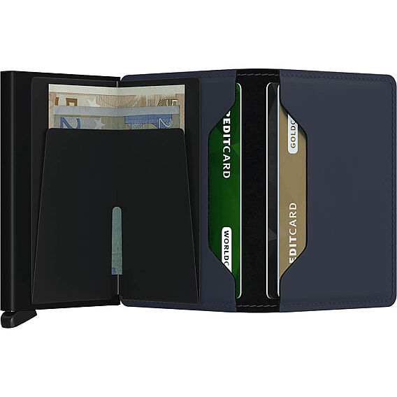 Secrid Slimwallet Matte Kartlık Cüzdan, Mavi - 4