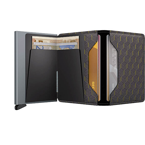 Secrid Slimwallet Optical Kartlık Cüzdan, Gri-Sarı - 4