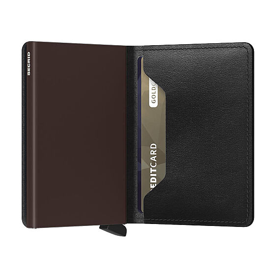 Secrid Slimwallet Original Kartlık Cüzdan, Siyah-Kahve - 3