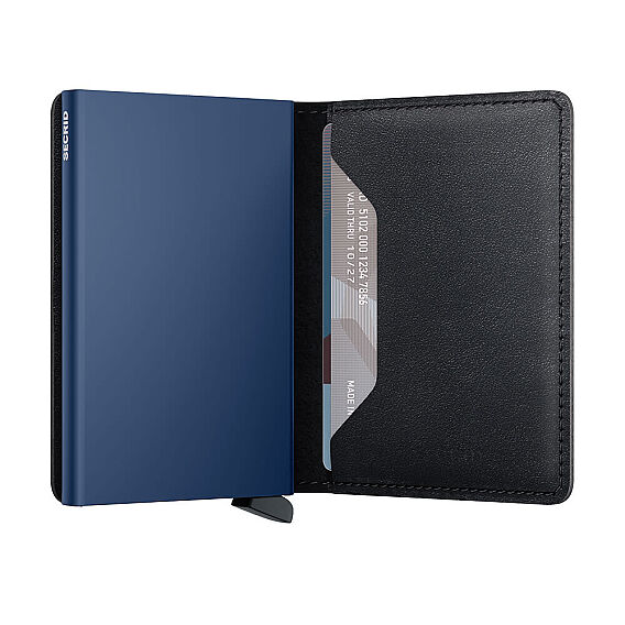 Secrid Slimwallet Original Kartlık Cüzdan, Siyah-Lacivert - 3
