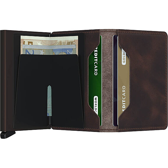 Secrid Slimwallet Vintage Kartlık Cüzdan, Kahve - 4