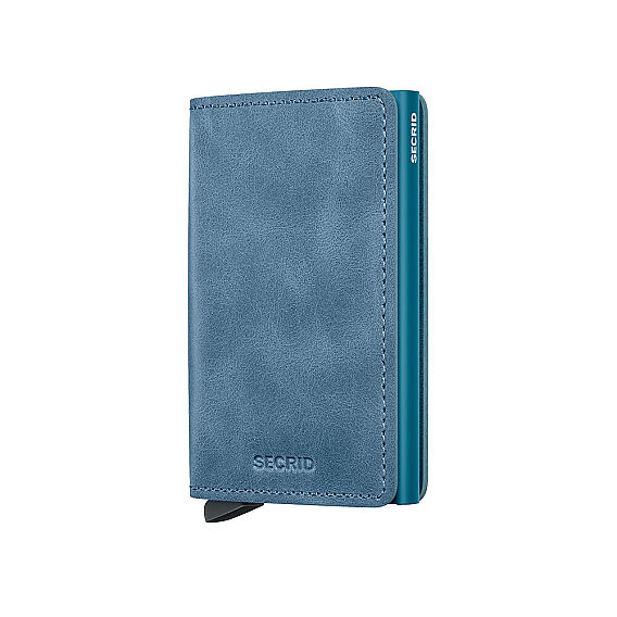 Secrid Slimwallet Vintage Kartlık Cüzdan, Mavi - Secrid