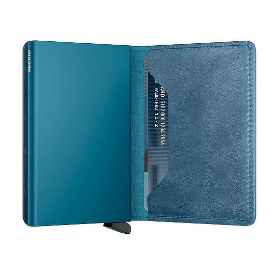 Secrid Slimwallet Vintage Kartlık Cüzdan, Mavi - 3