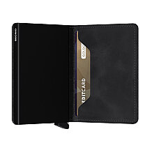 Secrid Slimwallet Vintage Kartlık Cüzdan, Siyah - 3