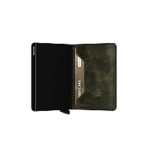 Secrid Slimwallet Vintage Kartlık Cüzdan, Yeşil-Siyah - 3