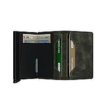 Secrid Slimwallet Vintage Kartlık Cüzdan, Yeşil-Siyah - 4