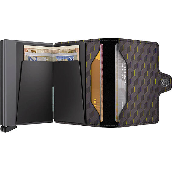 Secrid Twinwallet Optical Kartlık Cüzdan, Gri-Sarı - 4
