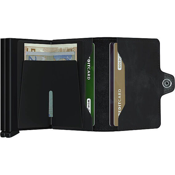 Secrid Twinwallet Vintage Kartlık Cüzdan, Siyah - 4