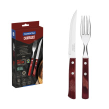 Tramontina 21199-711 12li Barbekü Çatal Bıçak Seti, Kızılkavhe - 1