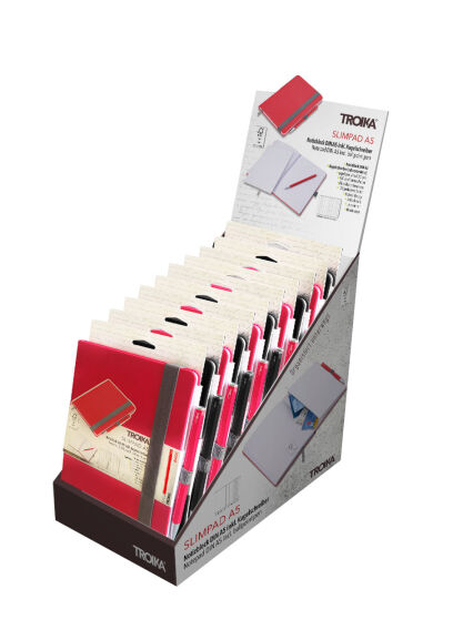 Troika CD145 Notluk A5+Tükenmez Kalem 10lu Stand - 1
