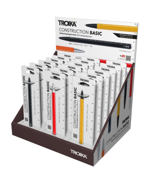 Troika CD147 Multitasking Tükenmez Kalem 18li Stand - 1