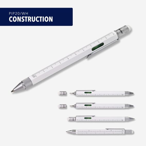 Troika Çok İşlevli Tükenmez Kalem, Beyaz - 4