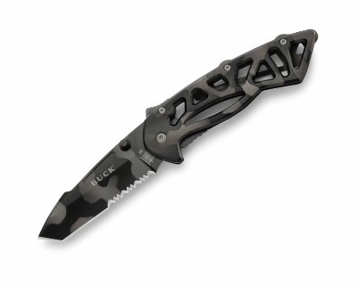 Buck 870 Bones Kamuflaj Testere Ağızlı Çakı - 1