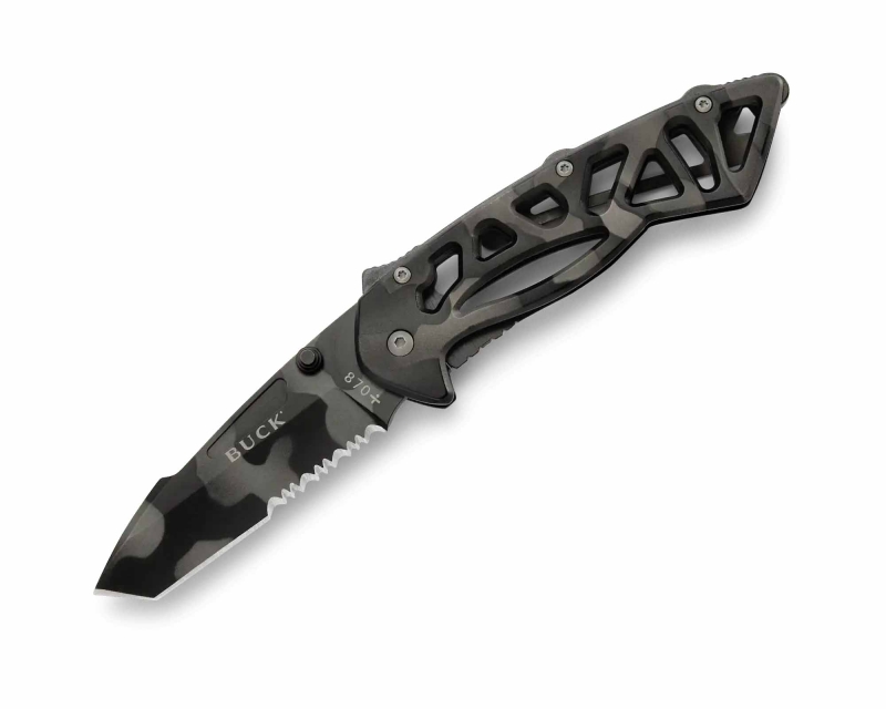 Buck 870 Bones Kamuflaj Testere Ağızlı Çakı - 1