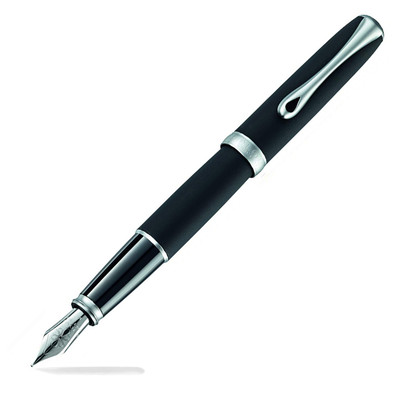 Diplomat D20000370 Excellence A Lapis Siyah Mat Krom Dolma Kalem, Medium Uç - 1