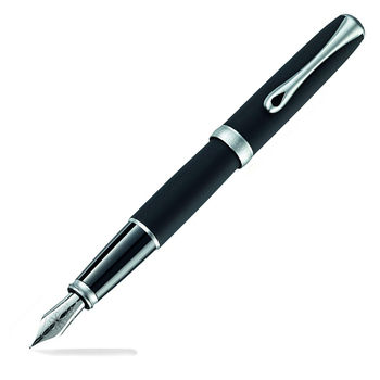 Diplomat D20000370 Excellence A Lapis Siyah Mat Krom Dolma Kalem, Medium Uç - 1