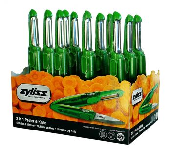 Zyliss E950001 Soyacak ve Bıçak Yeşil, 12li Stand - 1