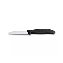 Victorinox 6.7403 8cm Siyah Düz Soyma Bıçağı - 1