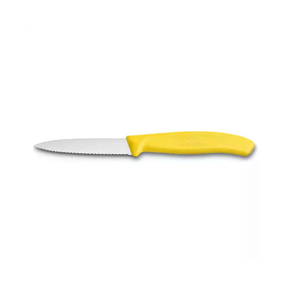 Victorinox 6.7636.L118 8cm Sarı Tırtıklı Soyma Bıçağı - 1