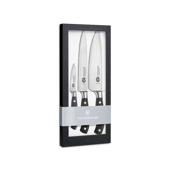 Victorinox 7.7243.3 Siyah Dövme Çelik Şef Aşçı Seti, 3 Parça - 1