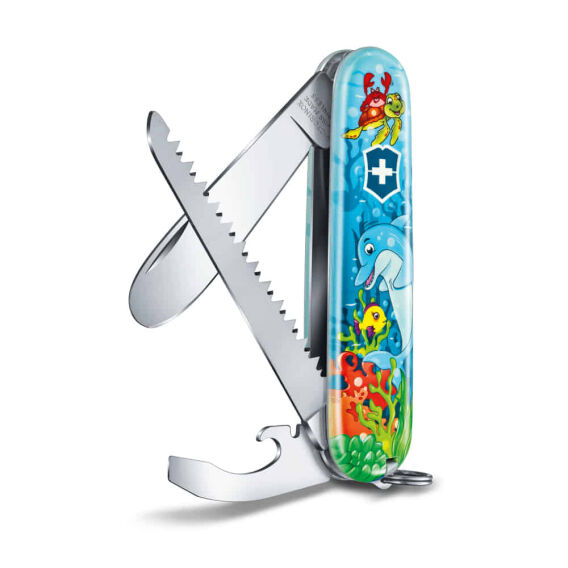​Victorinox 0.2373.E1 My First Victorinox Yunus Desenli Çakı ve Boyama Kitabı - 1