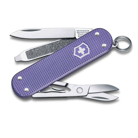 Victorinox 0.6221.223G Electric Lavender Classic Alox Çakı - 1