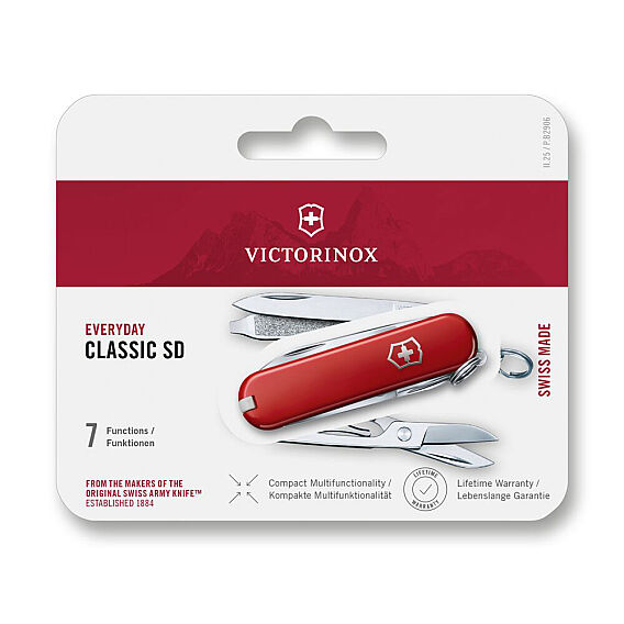 Victorinox 0.6223.B Classic SD Çakı, Kırmızı - 1