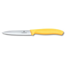 Victorinox 6.7708.C1 Swiss Classic 10cm Soyma Bıçağı, Sarı - 1