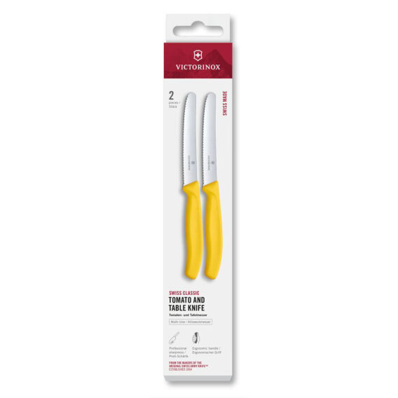 Victorinox 6.7838.2C1 2li 11cm Tırtıklı Domates Bıçağı, Sarı - Victorinox