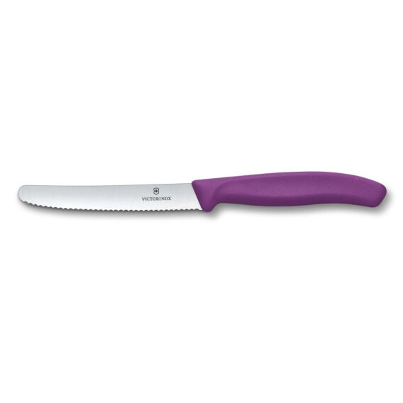 Victorinox Swiss Classic 11cm Tırtıklı Domates Bıçağı, Mor - 1