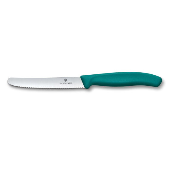 Victorinox 6.7834.C1 Swiss Classic 11cm Tırtıklı Domates Bıçağı, Yeşil - 1