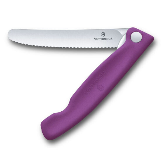 Victorinox Swiss Classic 11cm Tırtıklı Piknik Bıçağı, Mor - 1