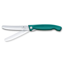Victorinox Swiss Classic 11cm Tırtıklı Piknik Bıçağı, Yeşil - 4