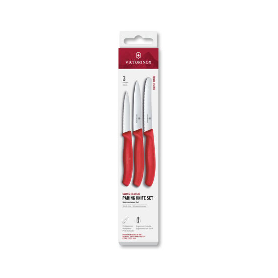 Victorinox 6.7111.34C1 Swiss Classic 3lü Bıçak Set, Kırmızı - 1