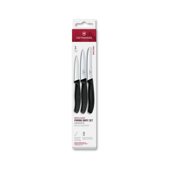 Victorinox 6.7113.34 Swiss Classic 3lü Bıçak Set, Siyah - 1