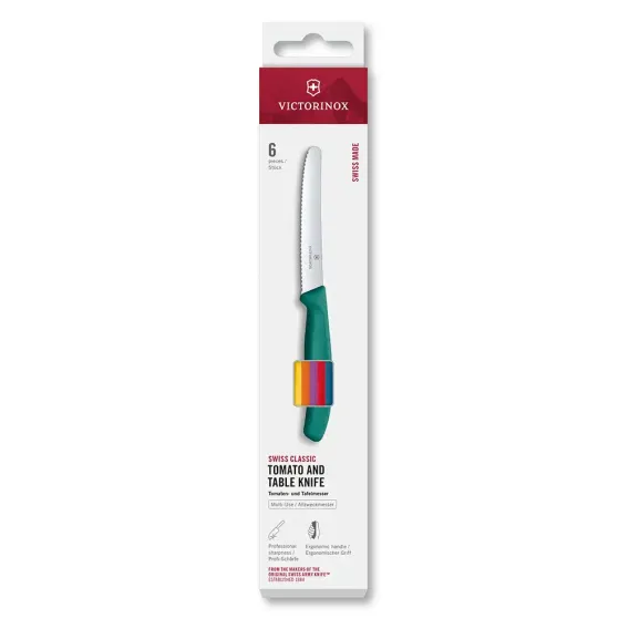 Victorinox 6.7836.6C1 Swiss Classic 6'lı Soyma Bıçağı Seti - 1