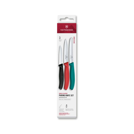 Victorinox 6.7116.34C1 Swiss Classic 3lü Bıçak Set, Renkli - 1