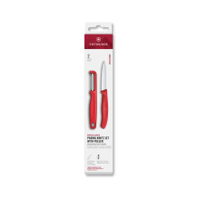 Victorinox 6.7111.21C1 Swiss Classic 2li Bıçak ve Soyacak Set, Kırmızı - 1