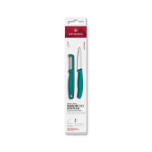 Victorinox 6.7114.21C1 Swiss Classic 2li Bıçak ve Soyacak Set, Yeşil - 1