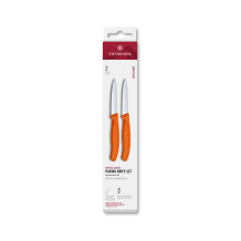 Victorinox 6.7699.2C1 Swiss Classic 2li Soyma Bıçağı Set, Turuncu - 1