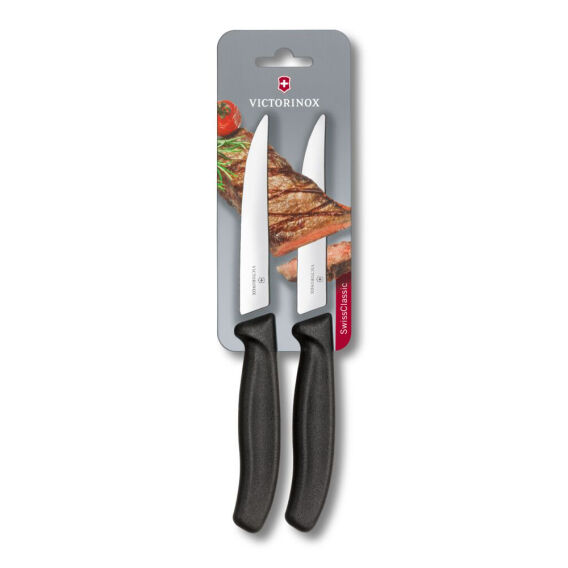 Victorinox Swiss Classic 12cm Düz Biftek Bıçağı, Siyah, Blisterli - 1
