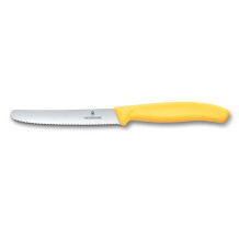 Victorinox 6.7838.C1 Swiss Classic 11cm Tırtıklı Domates Bıçağı, Sarı - 1