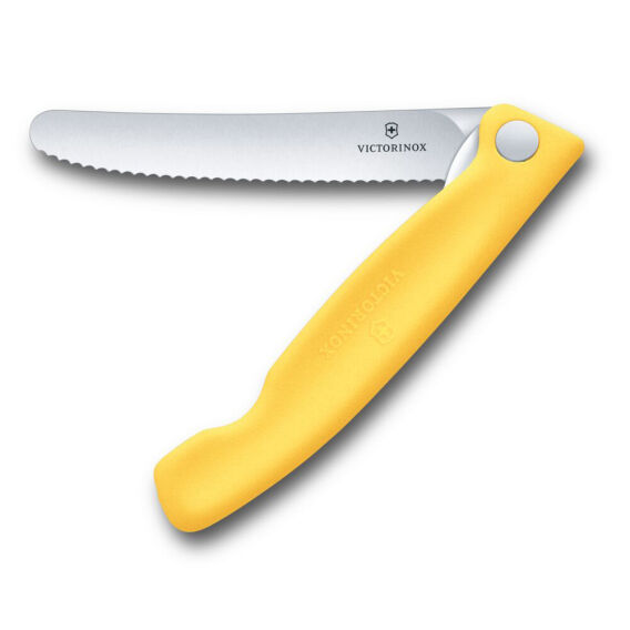 Victorinox Swiss Classic 11cm Tırtıklı Piknik Bıçağı, Sarı - 1